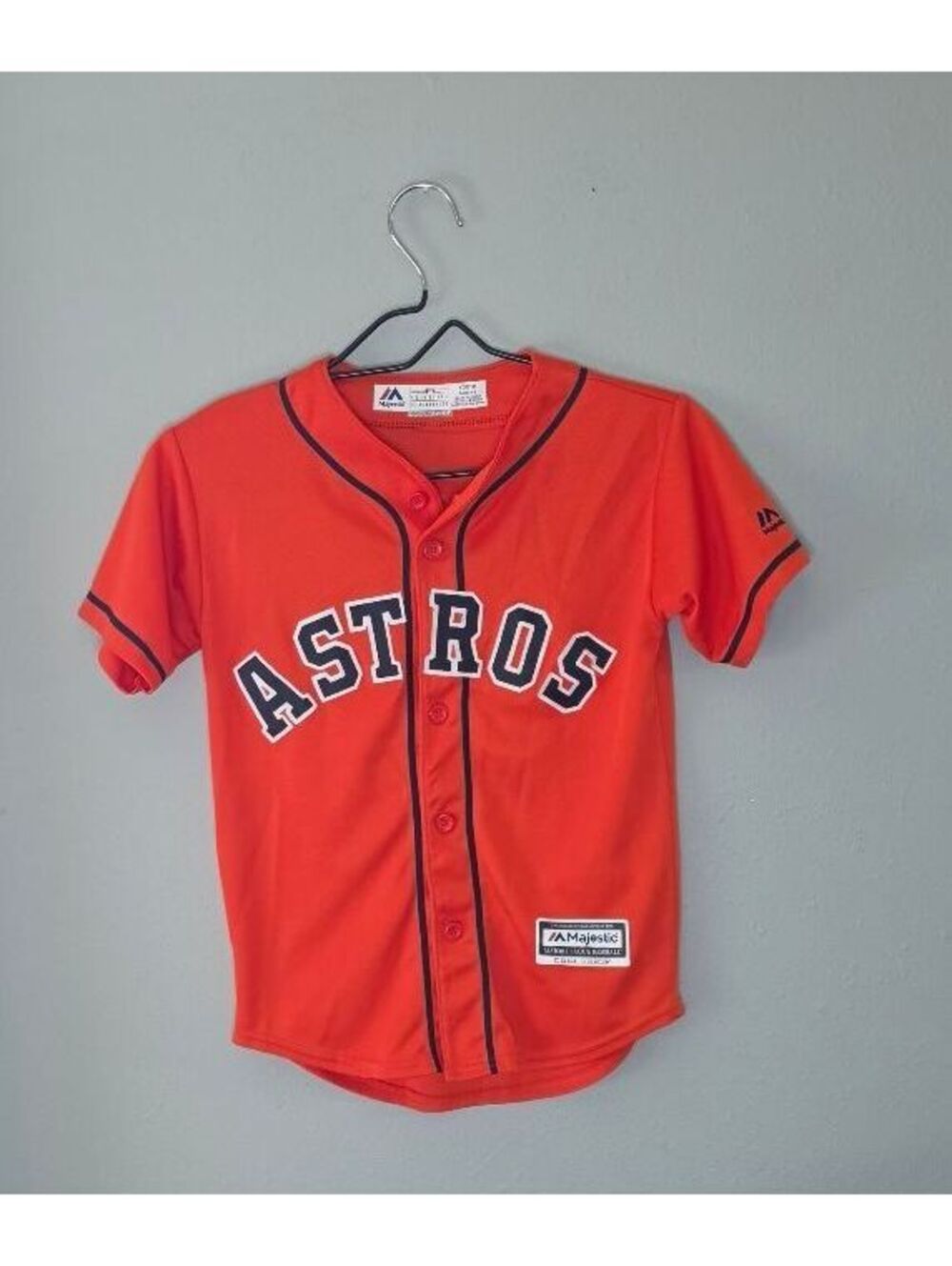 Houston Astros George Springer #4 Majestic Cool Base Youth Small Jersey